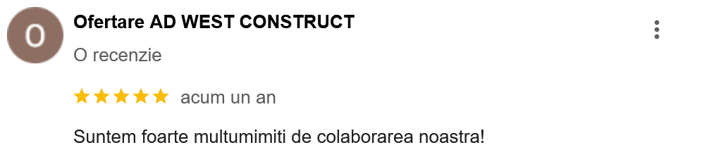Ofertare AD West certificare iso